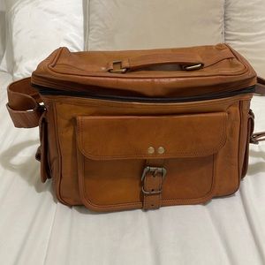Leather camera bag